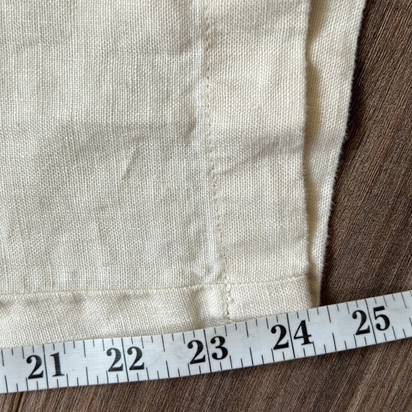 JJILL love linen Wide Leg linen beige pull on pants LARGE NWT - Picture 5 of 8